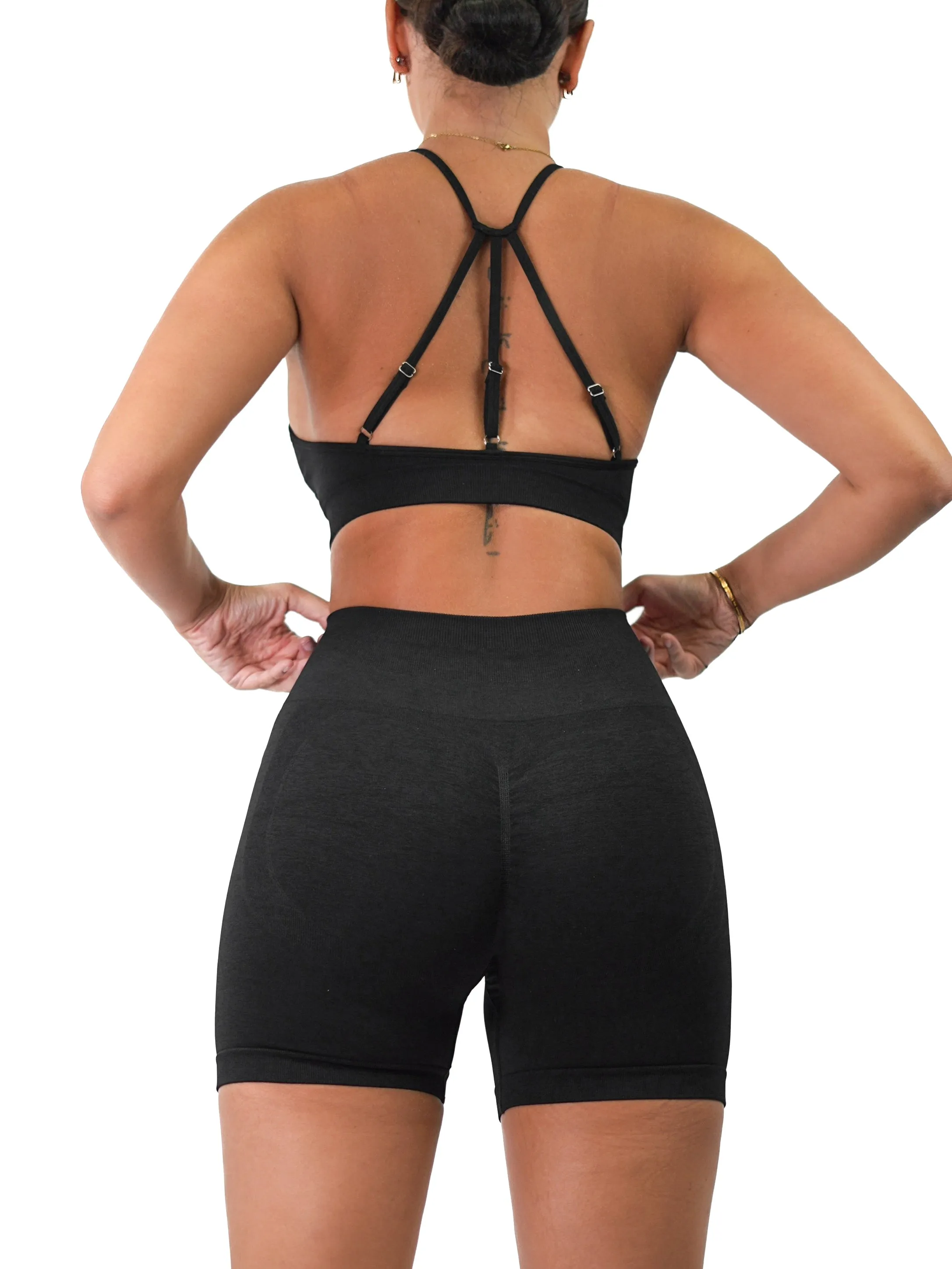 Active Crop Sports Top (Black)