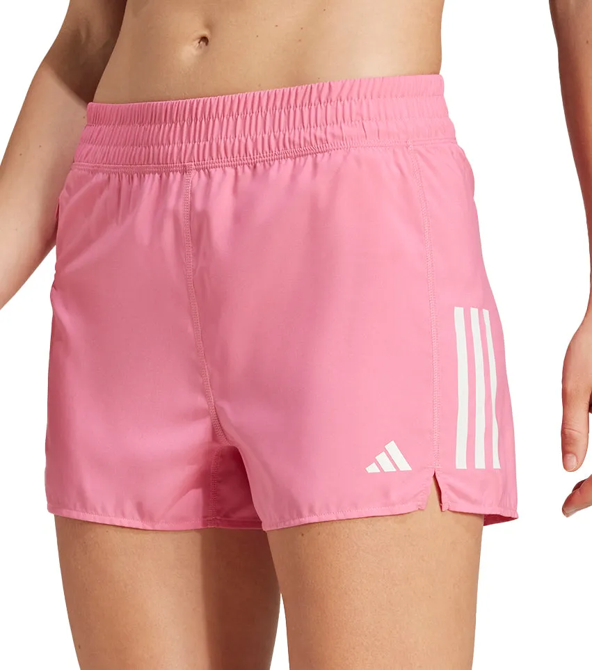 adidas Own The Run 3 Inch Womens Running Shorts - Pink