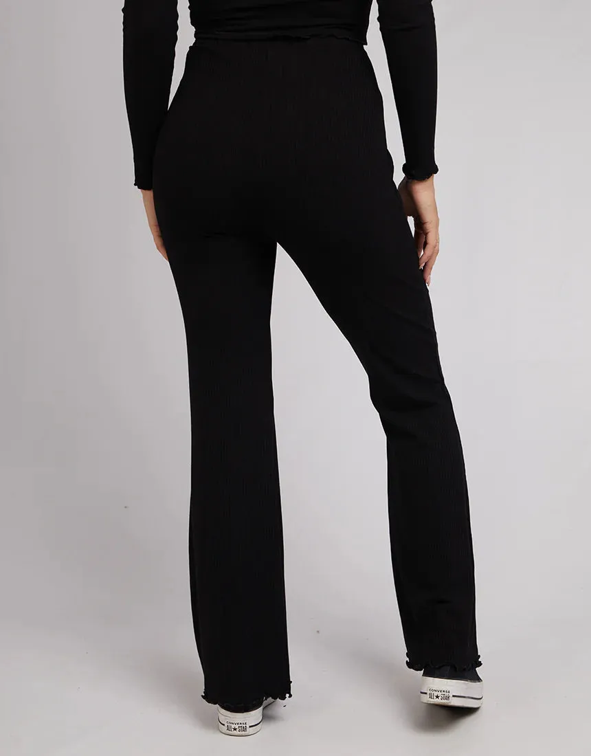 All About Eve AAE Rib Flare Pants - Black