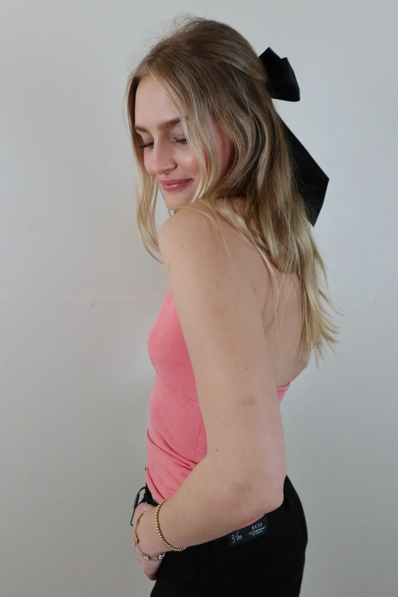 All The Time Coral Halter Neck Tank