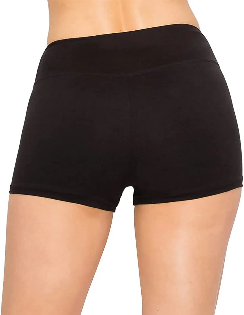 ALWAYS Women Workout Yoga Shorts - Premium Buttery Soft Solid Stretch Cheerleader Running Dance Volleyball Short Pants