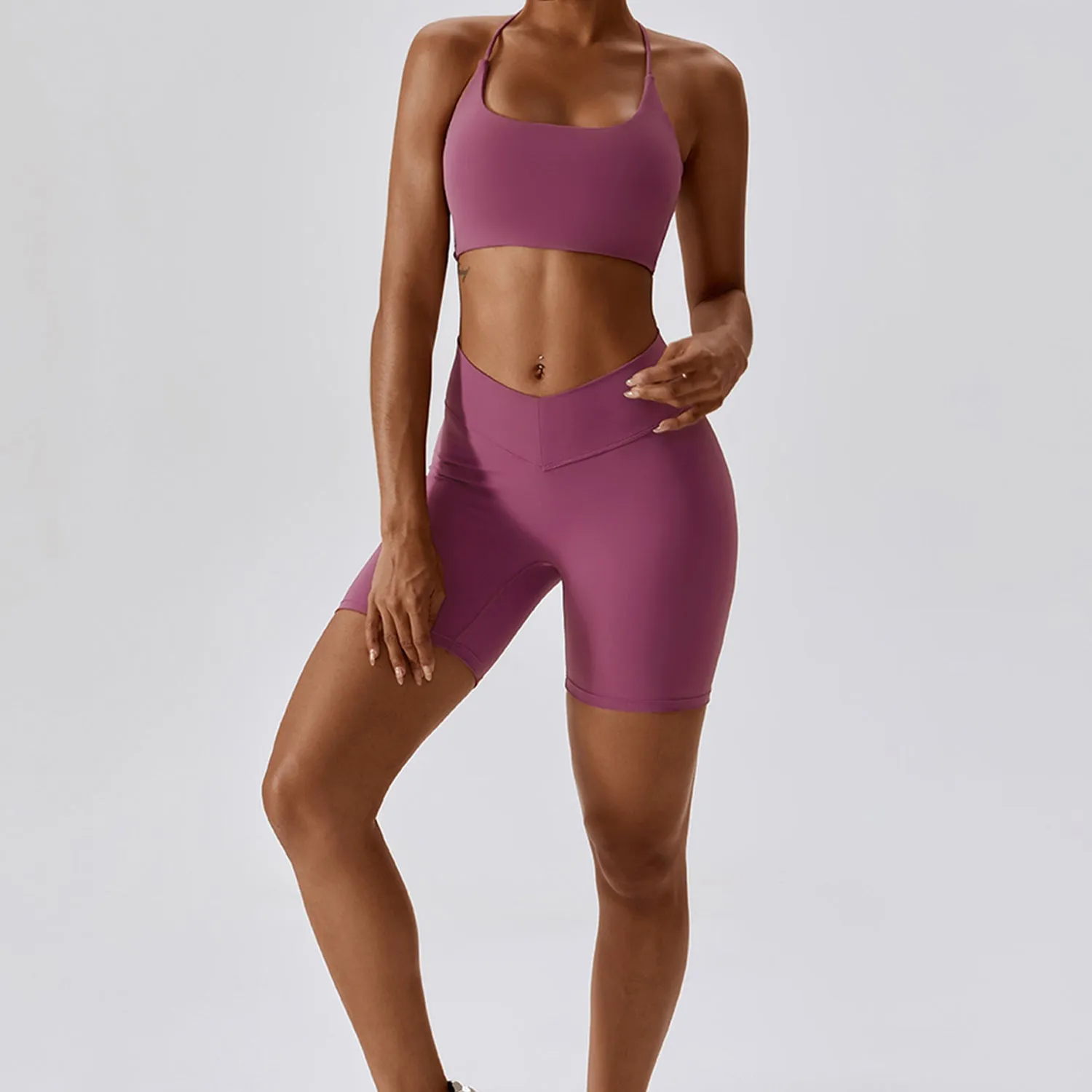 Backless Crisscross Workout Bra