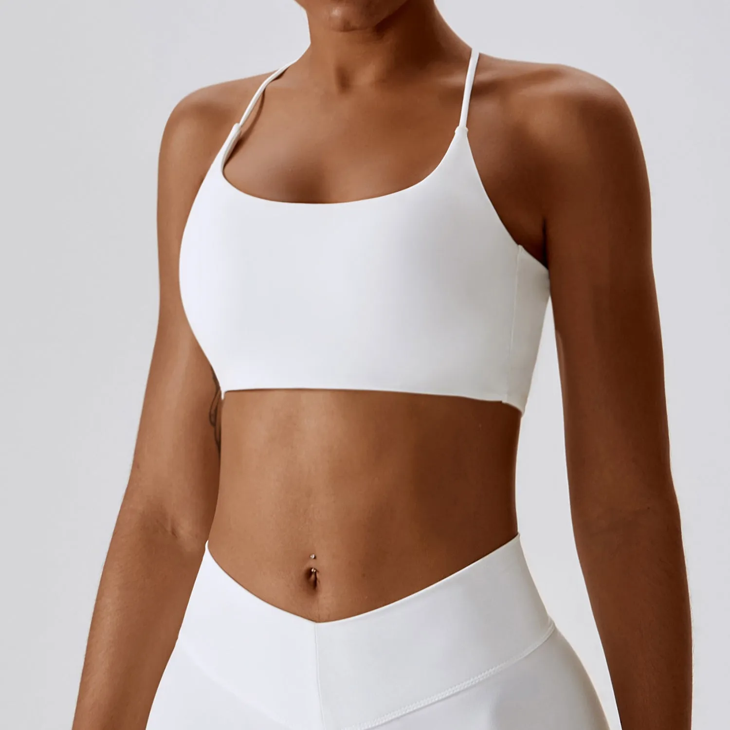 Backless Crisscross Workout Bra