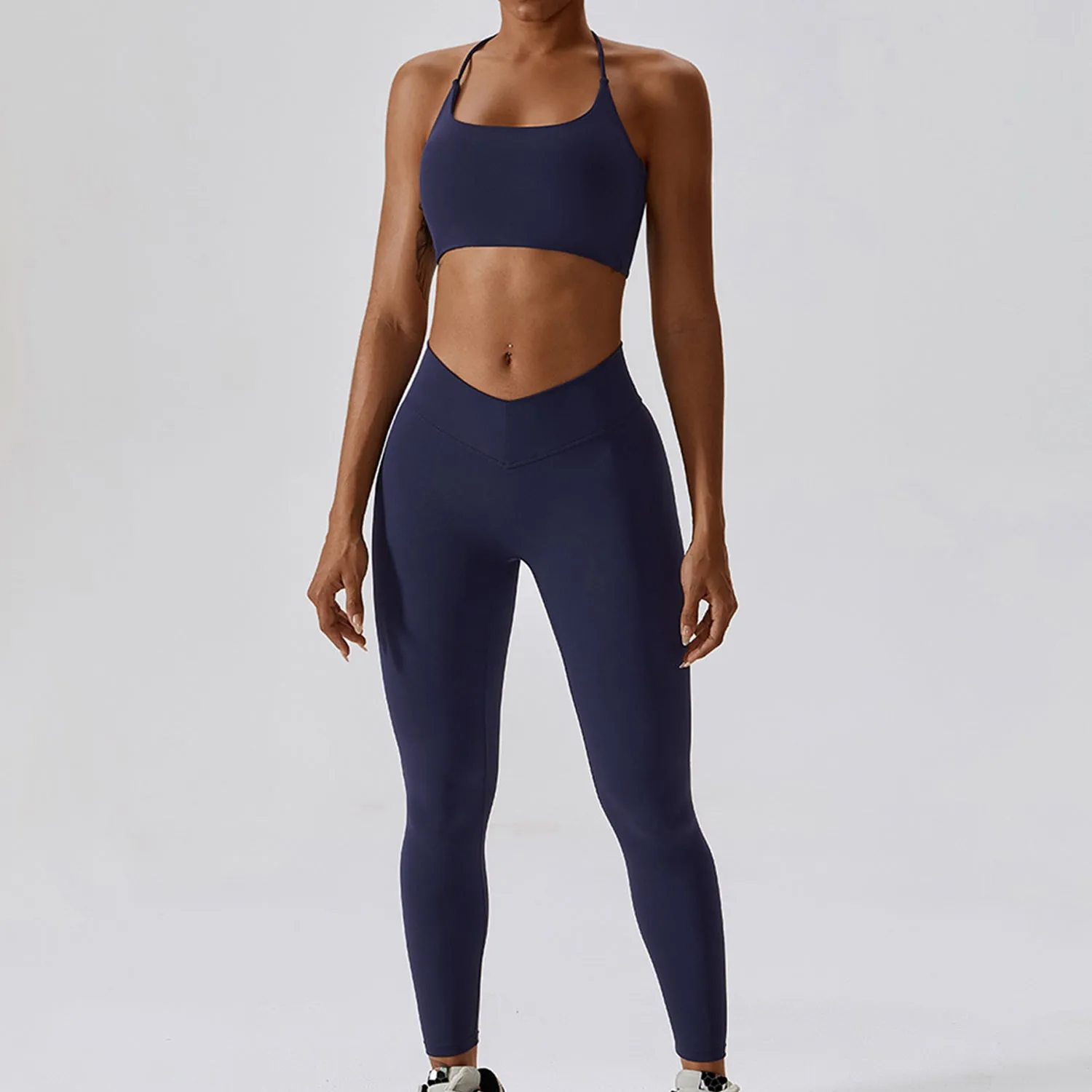 Backless Crisscross Workout Bra
