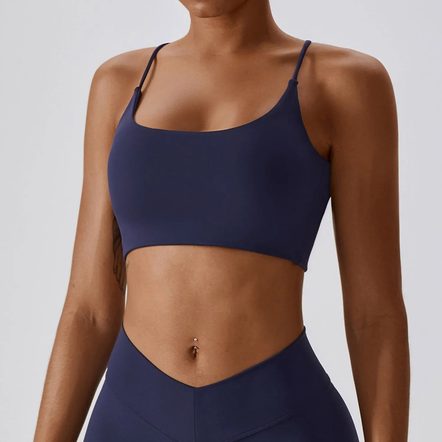 Backless Crisscross Workout Bra