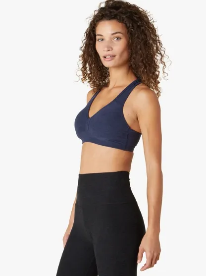 Beyond Yoga Spacedye Lift Your Spirits Bra- Nocturnal Navy