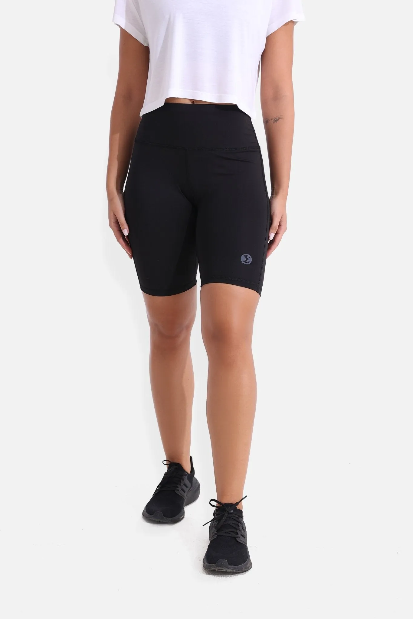 Black Essential Biker Short