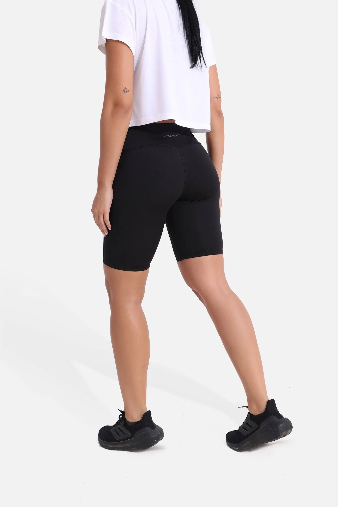 Black Essential Biker Short
