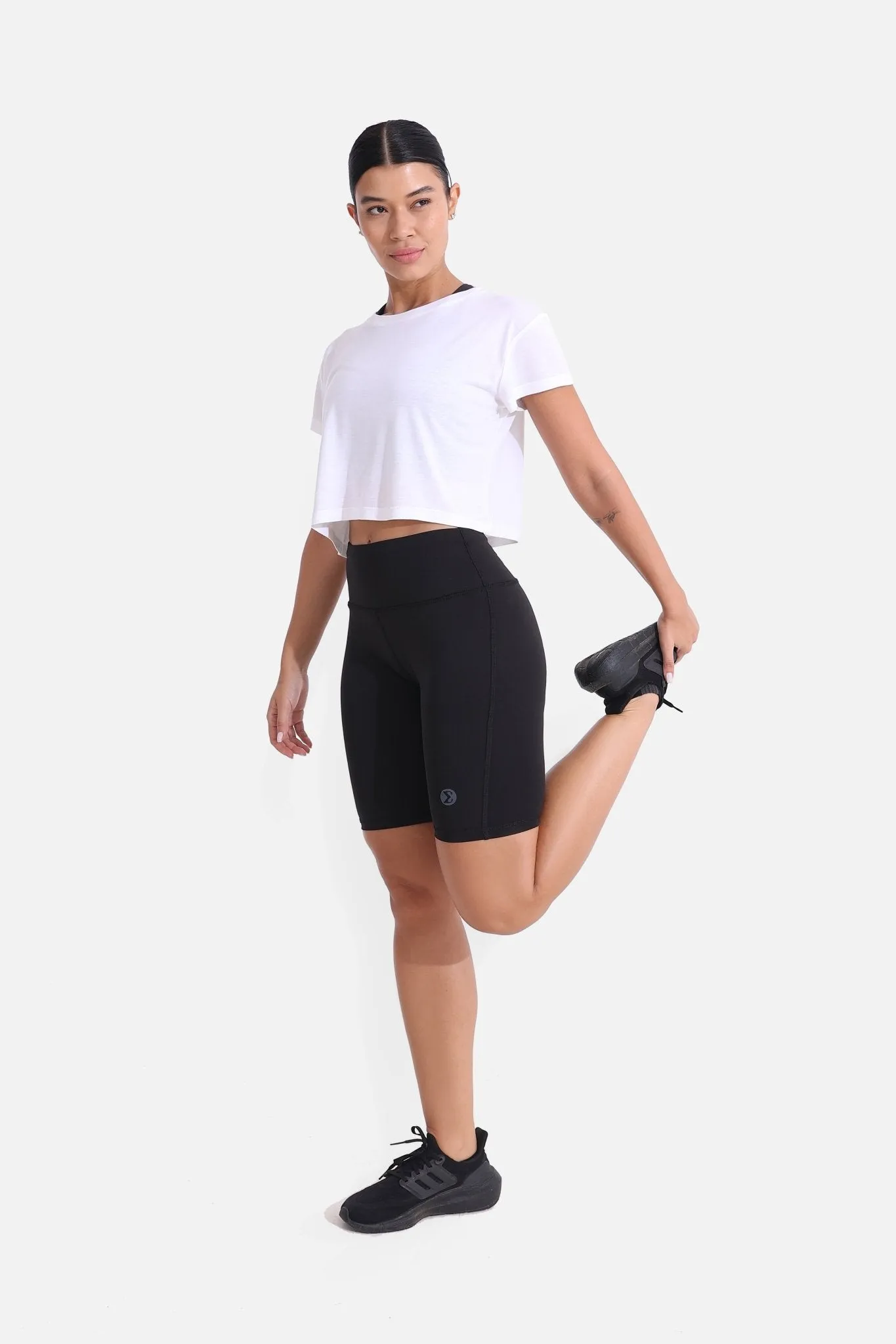 Black Essential Biker Short