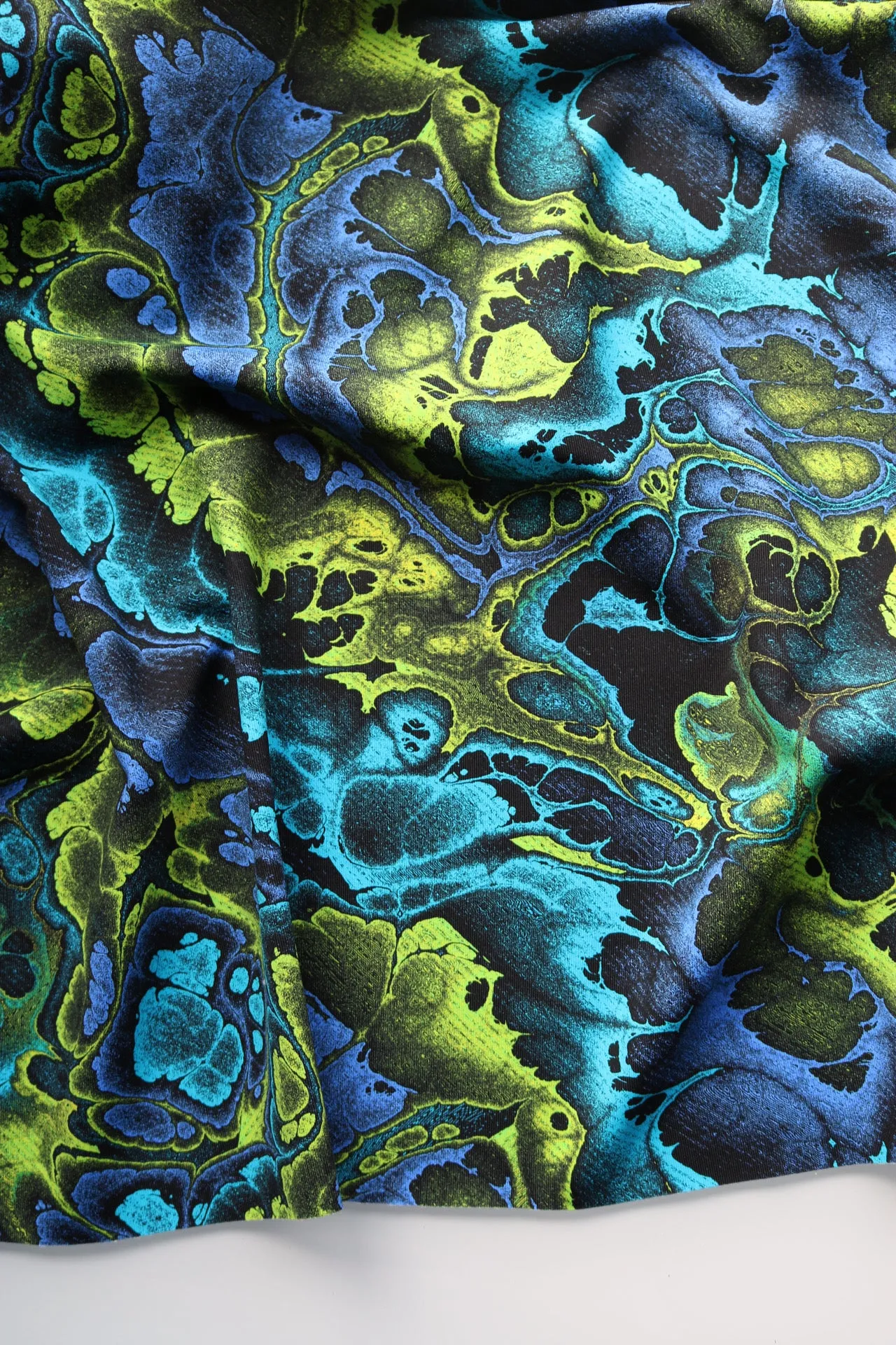 Blue/Lime Basalt Premium Athletic Nylon/Spandex