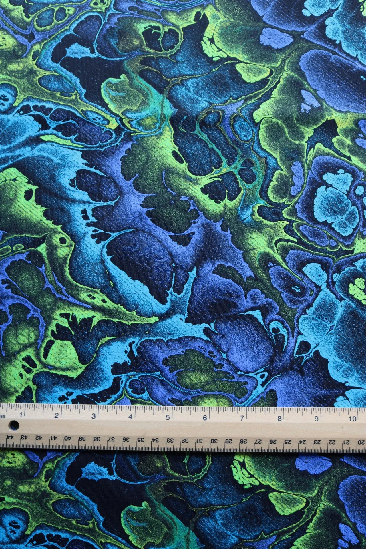 Blue/Lime Basalt Premium Athletic Nylon/Spandex