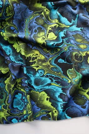 Blue/Lime Basalt Premium Athletic Nylon/Spandex