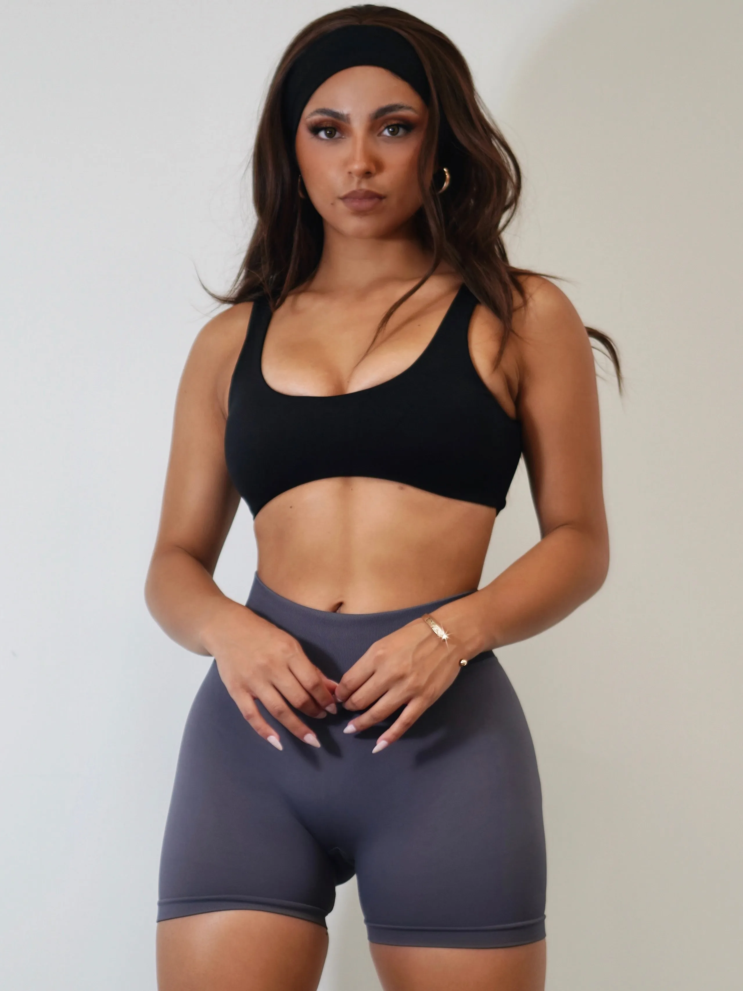 Boho Sports Bra (Black)