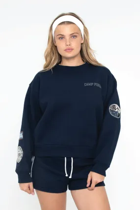 Camp Crewneck - Navy