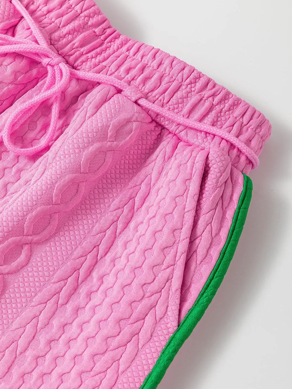 Casual Pink Shorts and Top Set