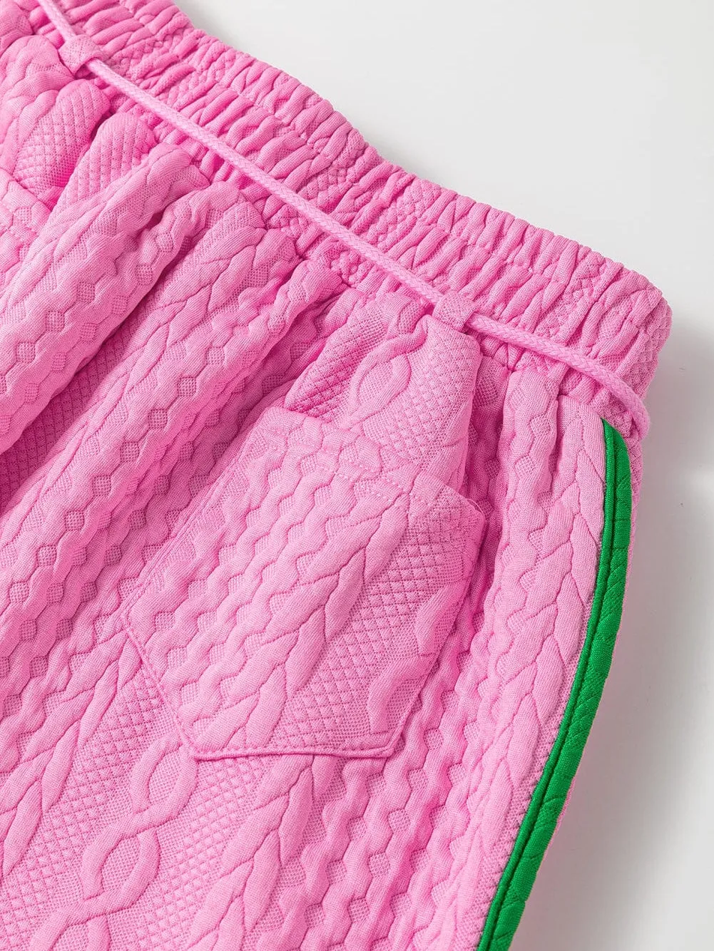 Casual Pink Shorts and Top Set