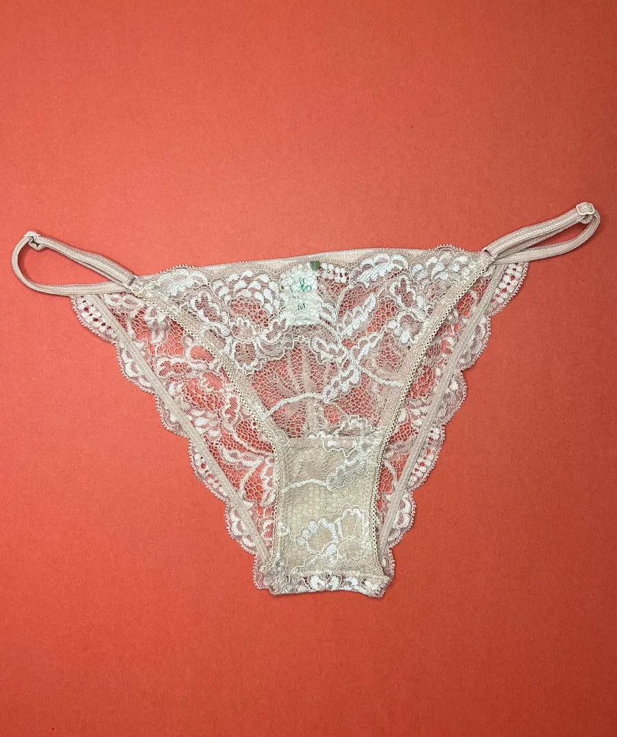 Clo: Fortuna Lace String Bikini - Rosa Cuarzo