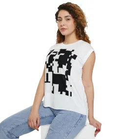 Copy of Copy of Women’s Flowy Rolled Cuffs Muscle Tee