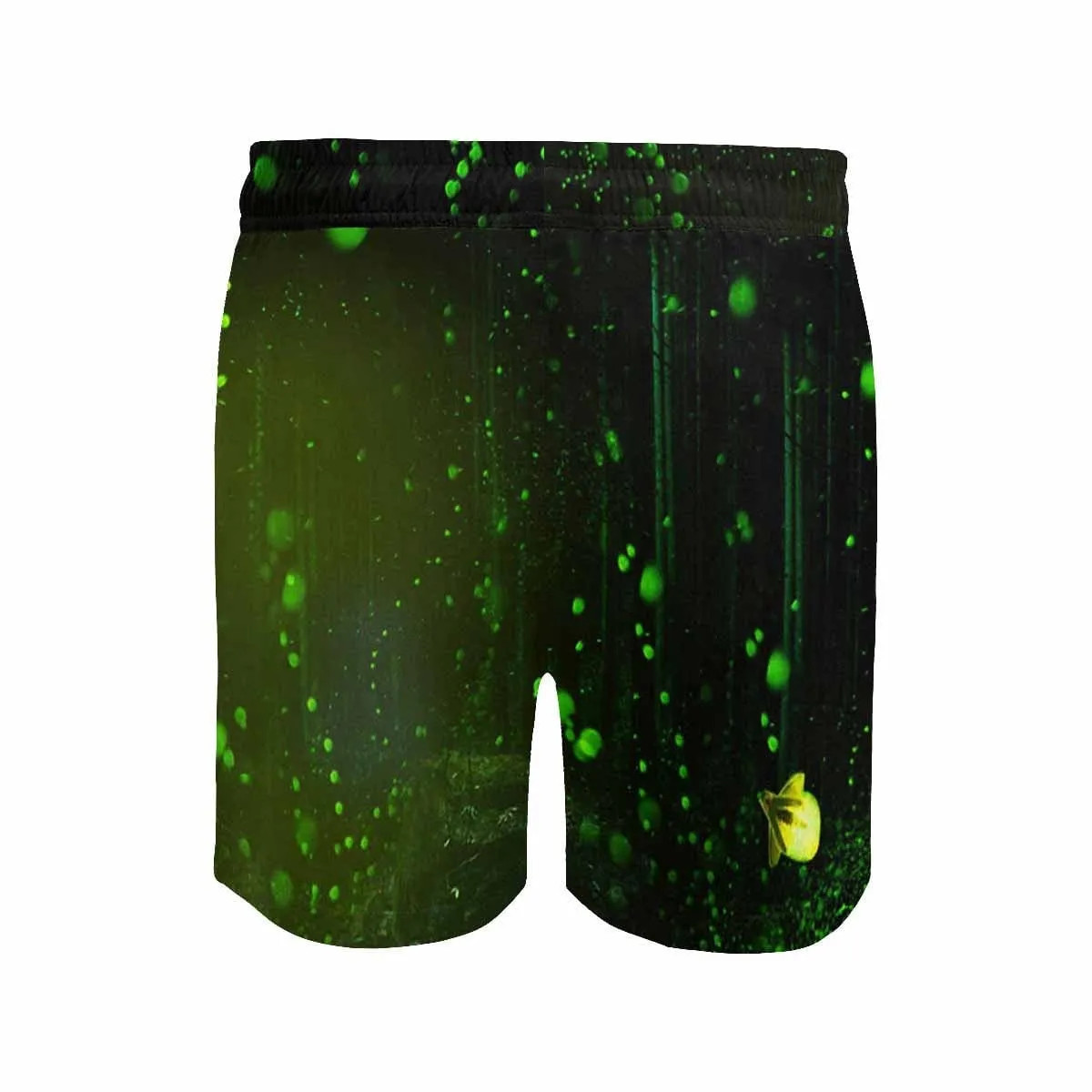 Design Your Own Swim Trunks Custom Face Green Men's Quick Dry Swim Shorts Gift for Vacation