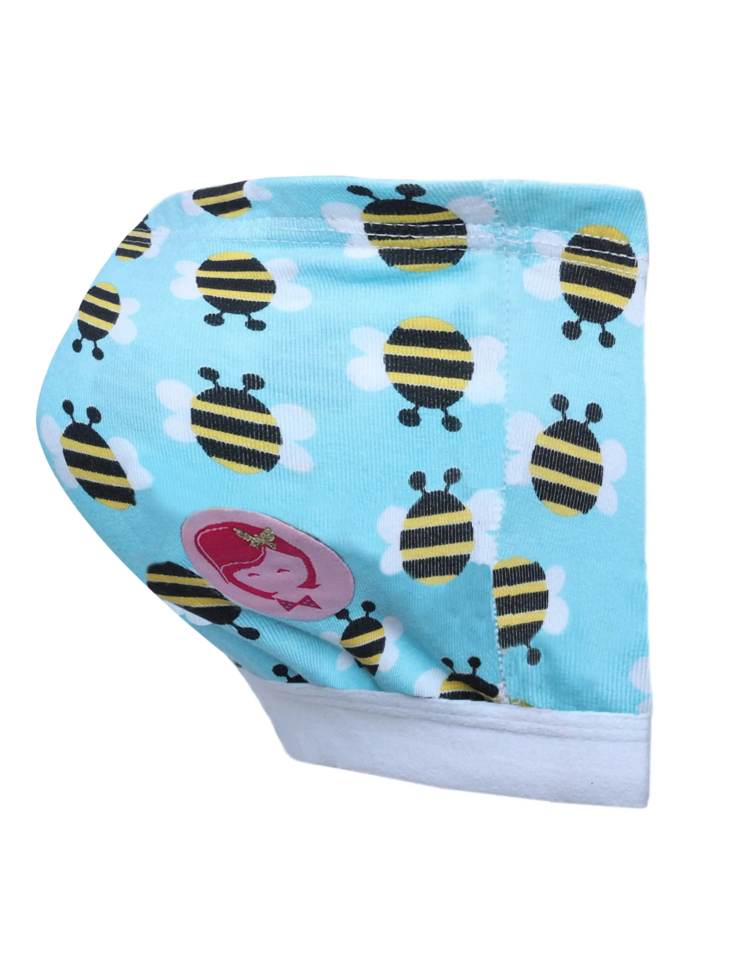 Double-Layer Cotton Tube Bra | Non-Padded Tube Top | Bee Printed Bra