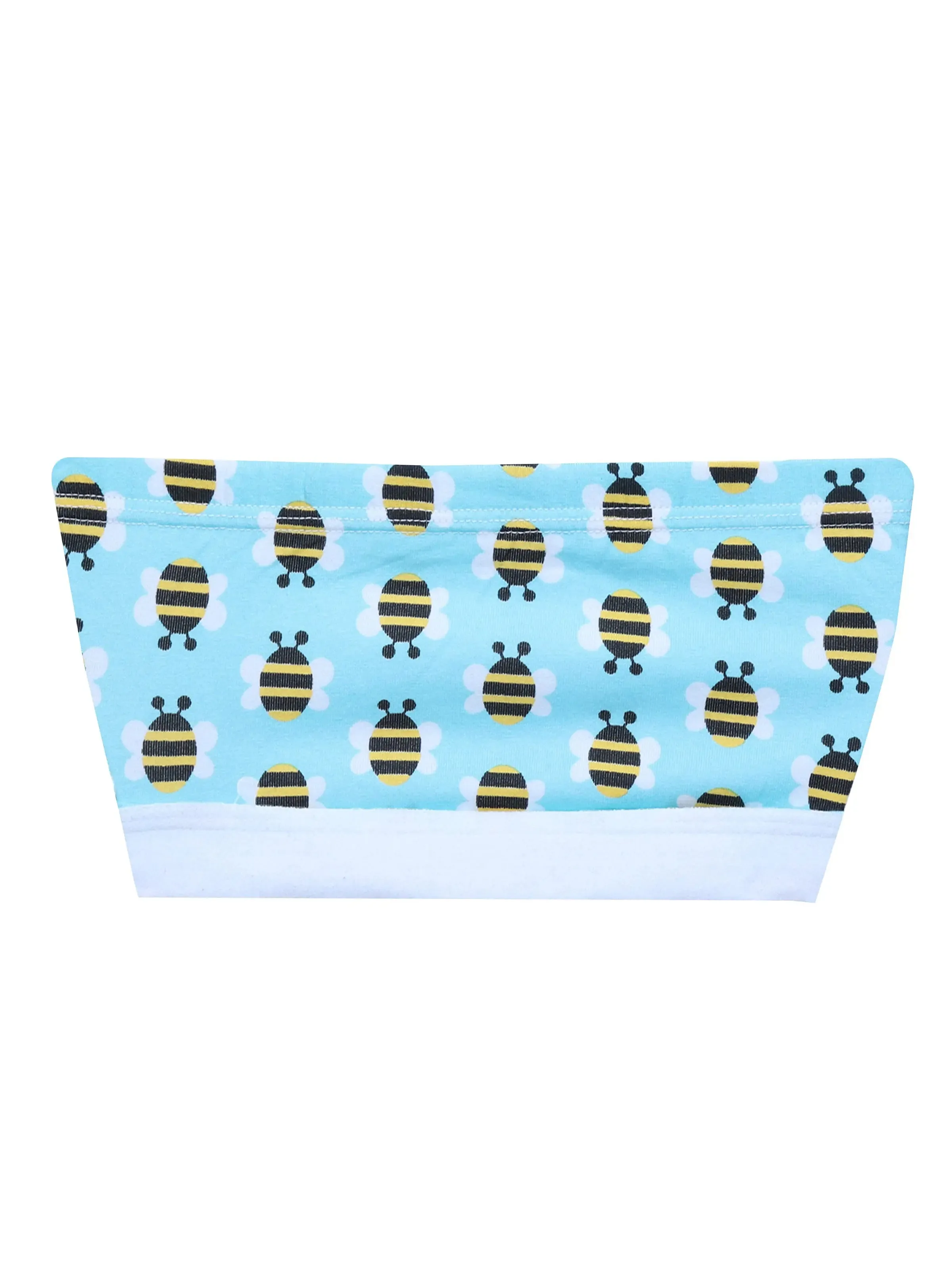 Double-Layer Cotton Tube Bra | Non-Padded Tube Top | Bee Printed Bra