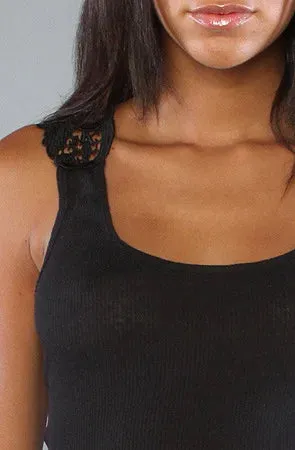 DressBetty - 2024 Sleeveless Lace Small Vest T-Shirt