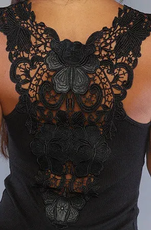 DressBetty - 2024 Sleeveless Lace Small Vest T-Shirt