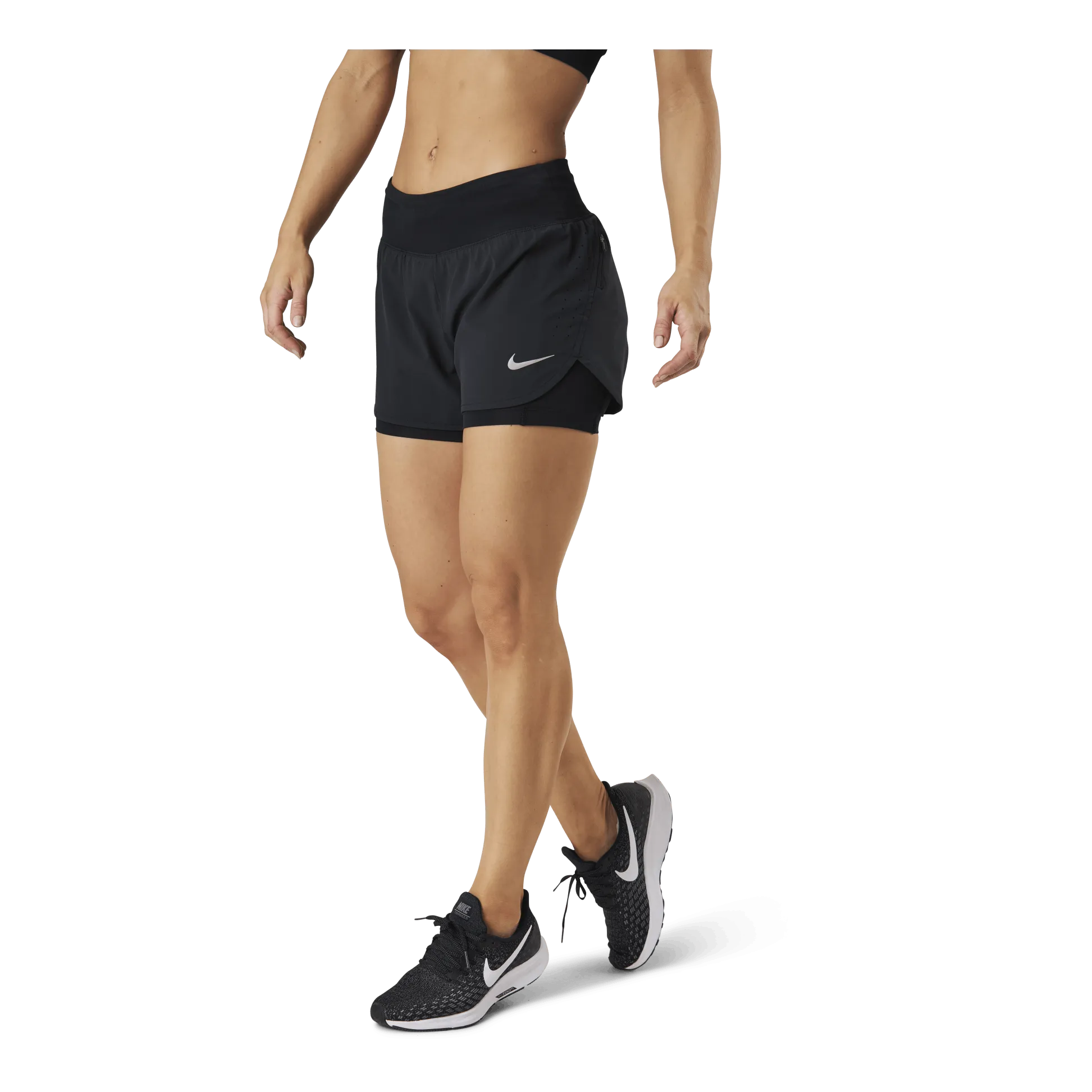 Eclipse 2-In-1 Running Shorts Black