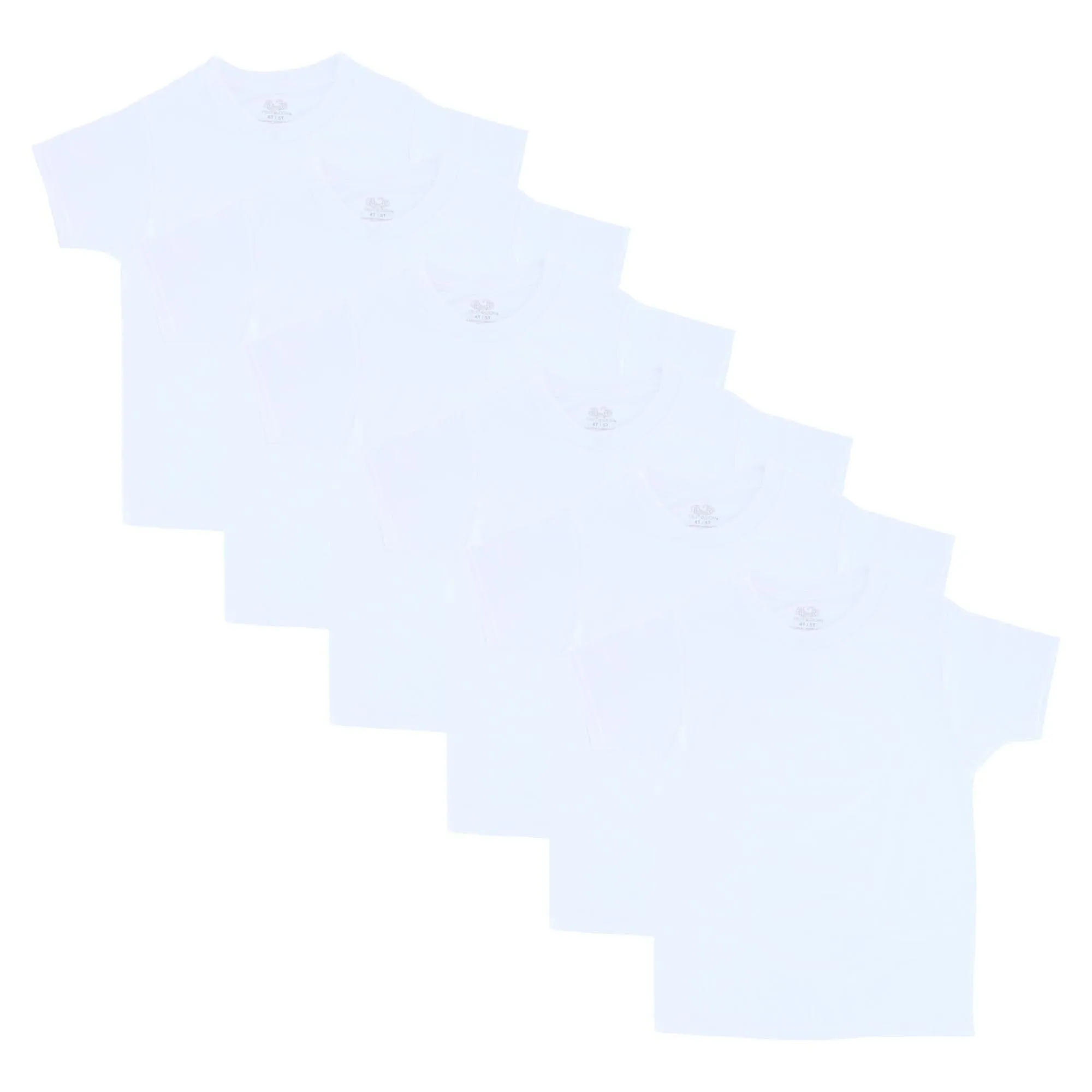 Fruit of the Loom Toddler Boy's Crew Undershirt (Pack of 6)