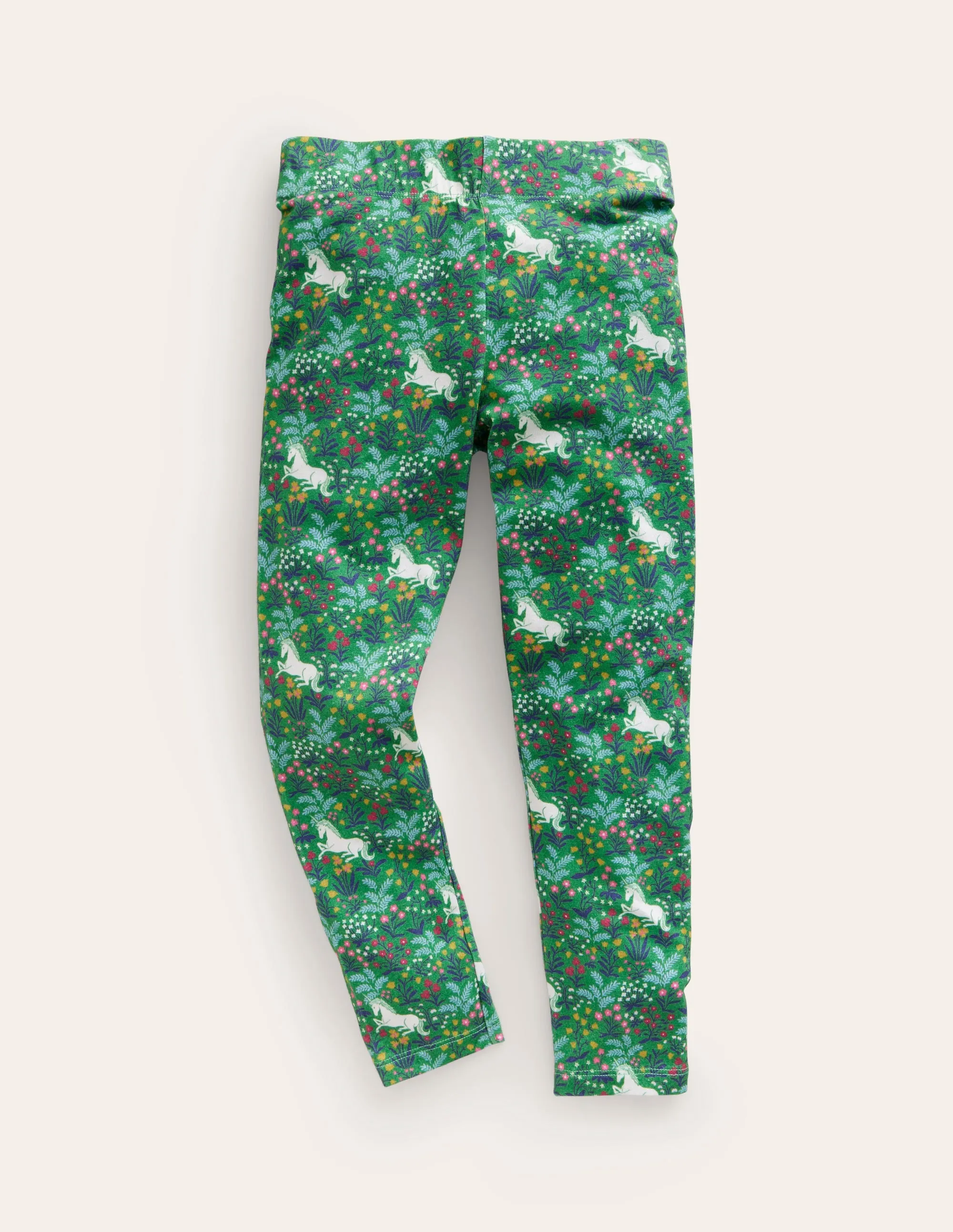Fun Leggings-Deep Green Unicorn