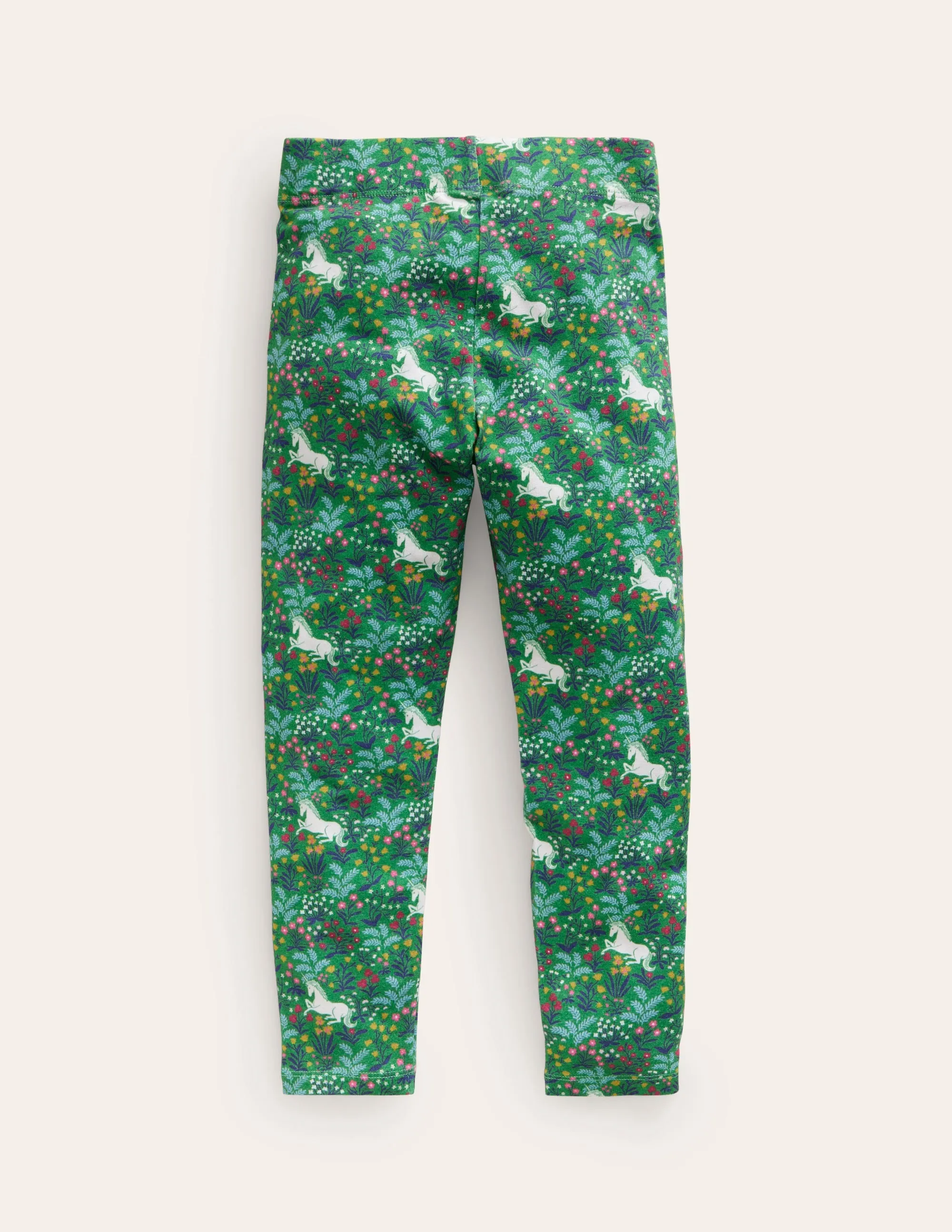 Fun Leggings-Deep Green Unicorn