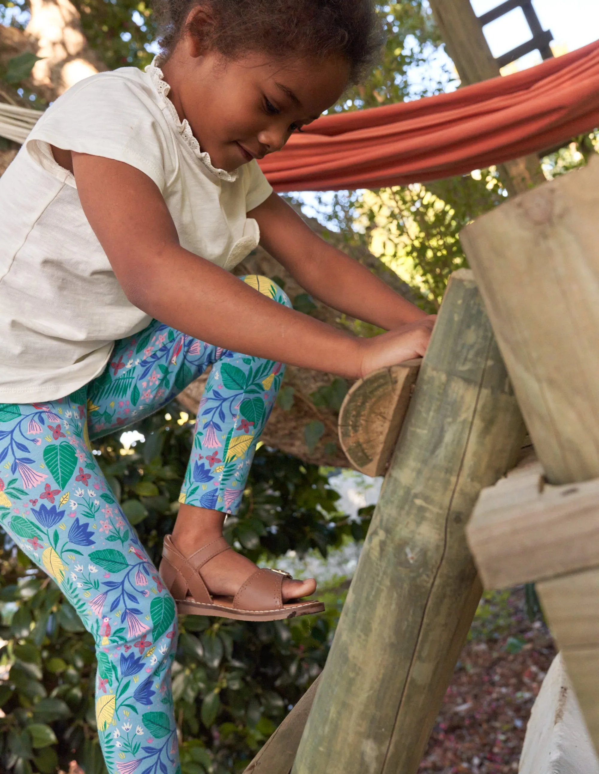 Fun Leggings-Multi Parrot