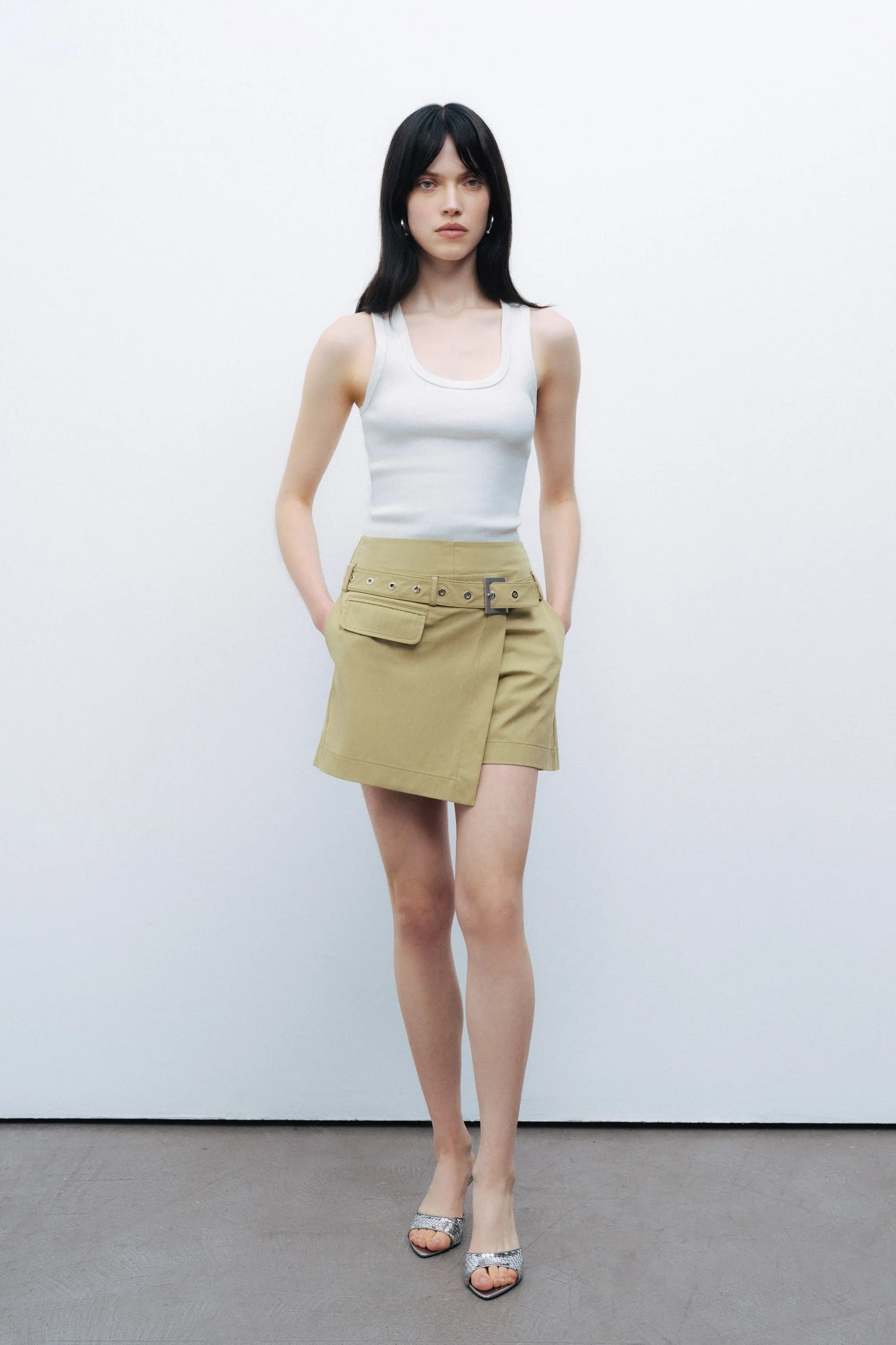 Green Belt Detailed Skort