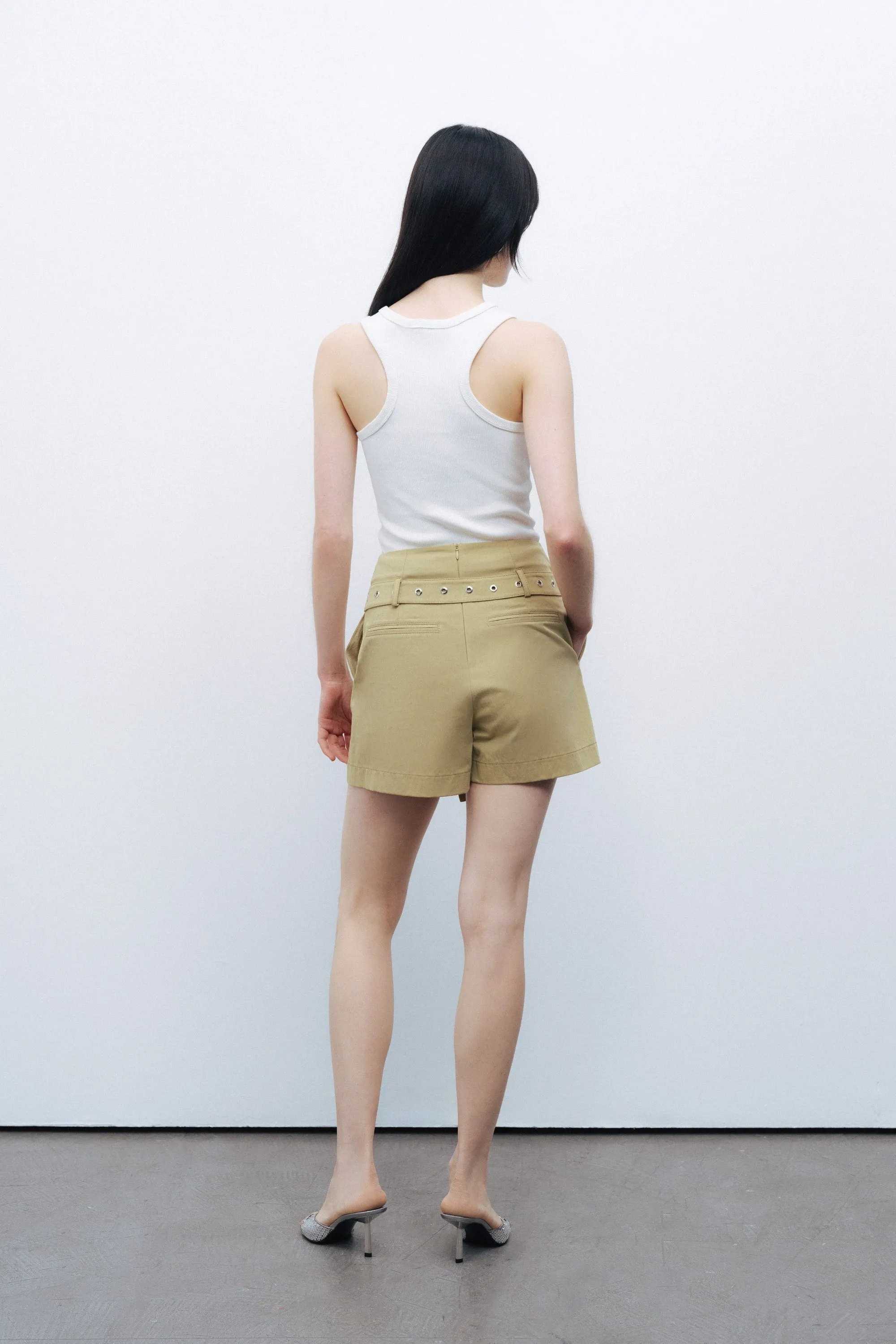 Green Belt Detailed Skort