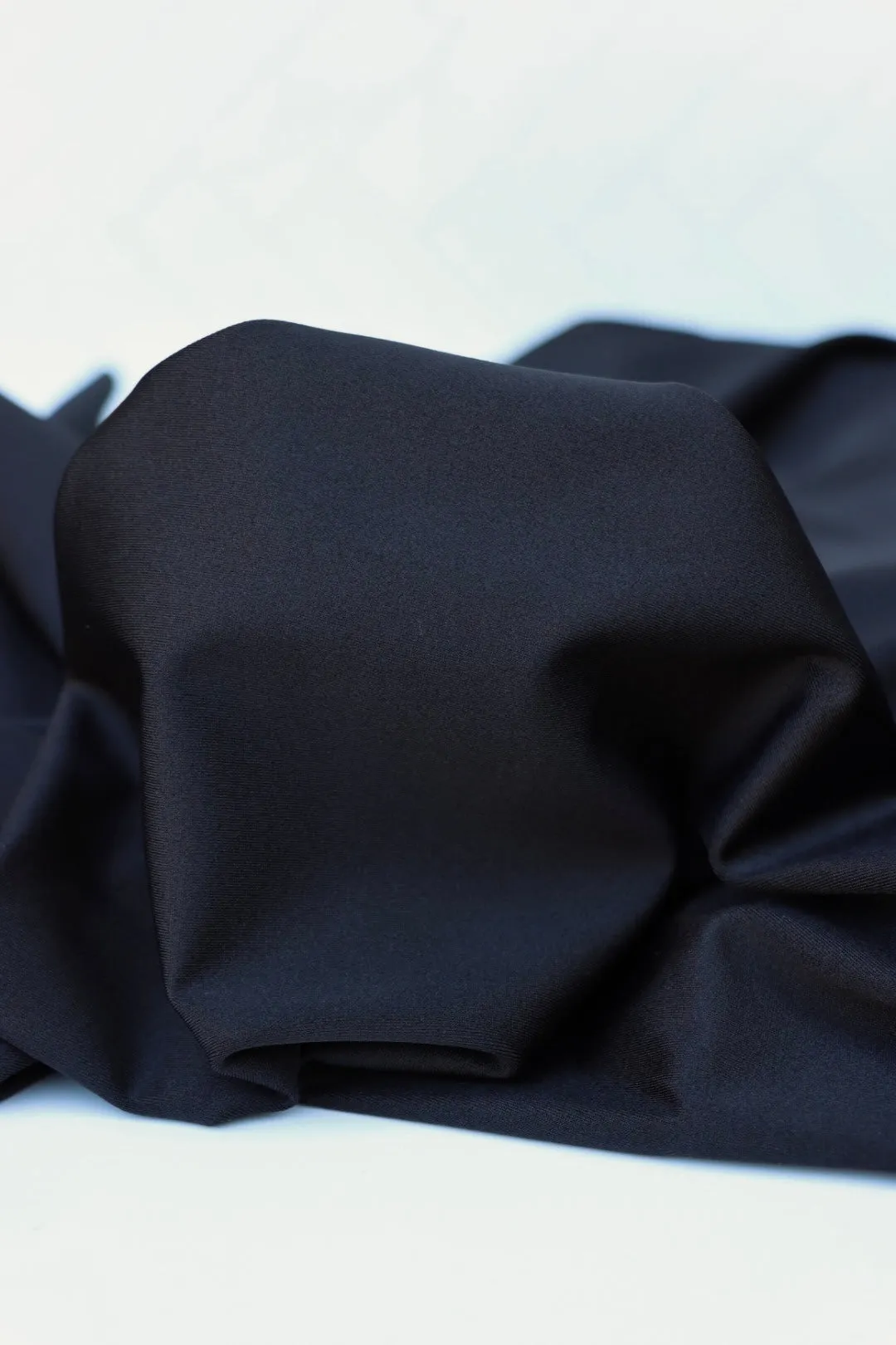 K-Deer Black Shiny Athletic Nylon/Spandex Tricot
