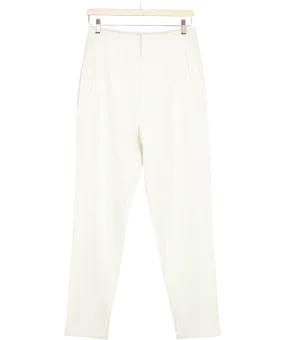 Love Leggings White Cigarette Trouser UK 10