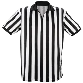 Mato & Hash Men's 1/4 Zip Referee Shirts for Waiters or Bartenders Ref Costume