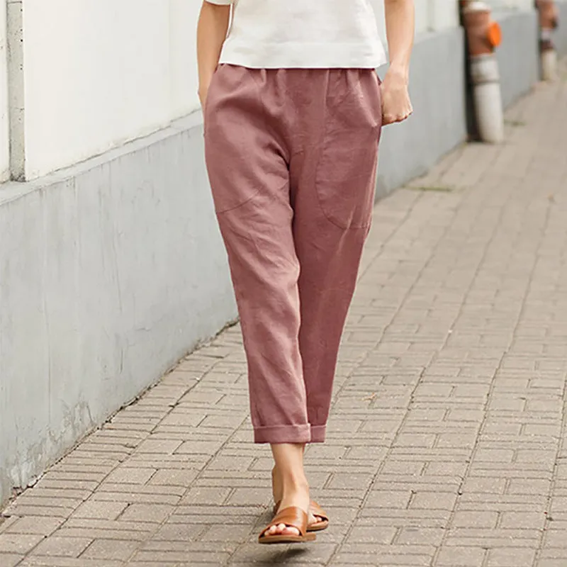 Megan™ | Women's linen and cotton loose pants