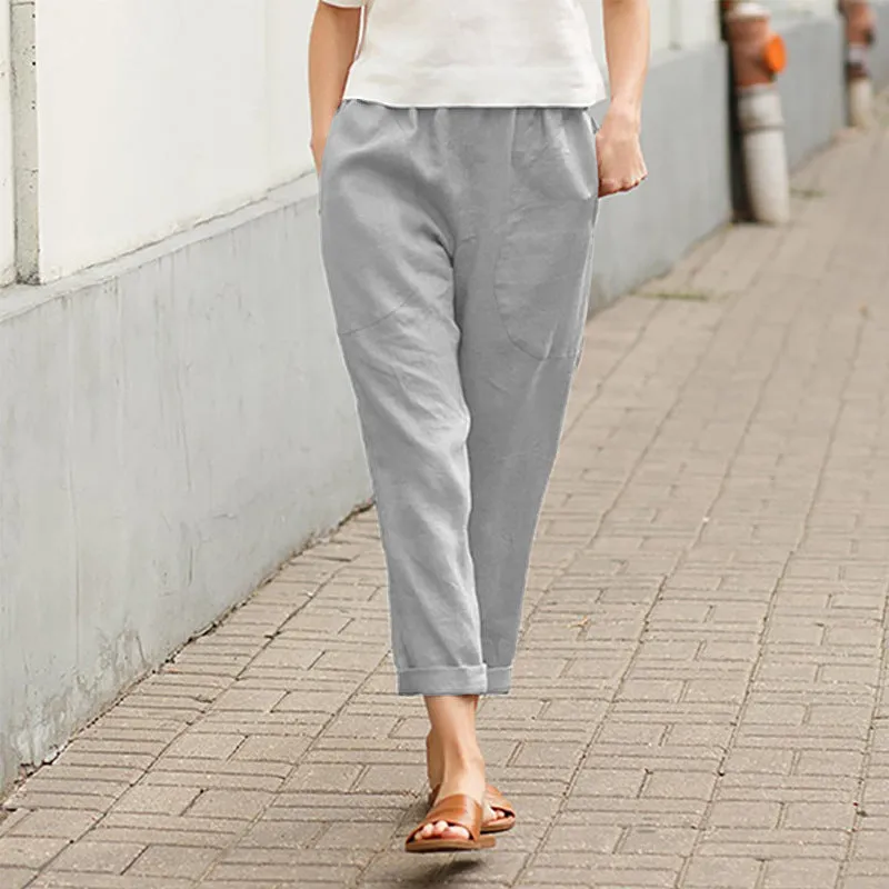 Megan™ | Women's linen and cotton loose pants