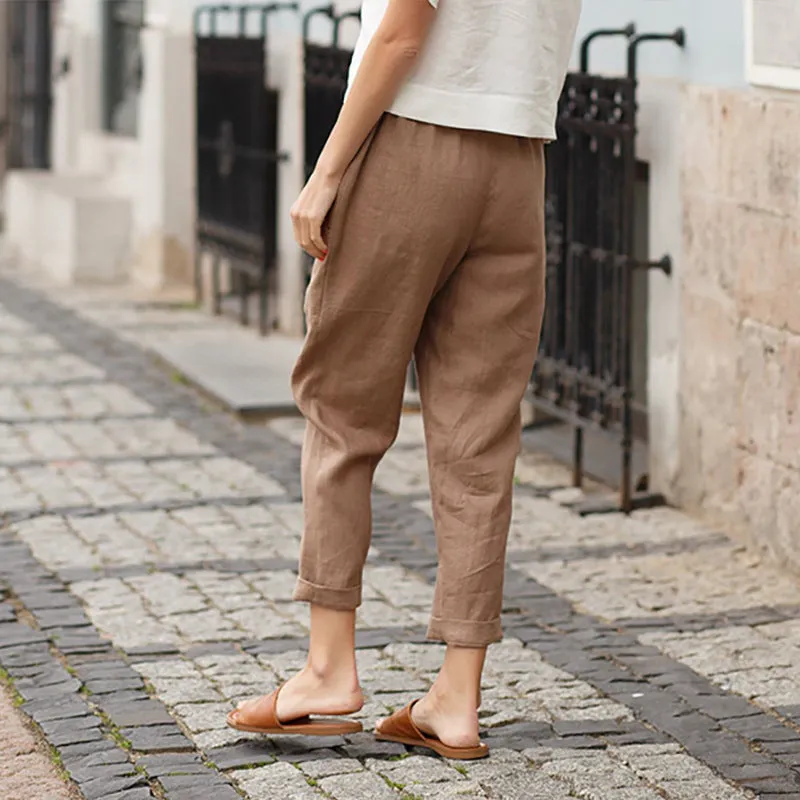 Megan™ | Women's linen and cotton loose pants