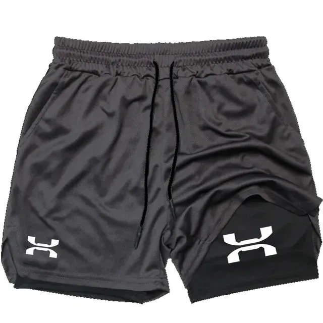 Mens 2in1 Quick Dry Running Shorts from Under Armor