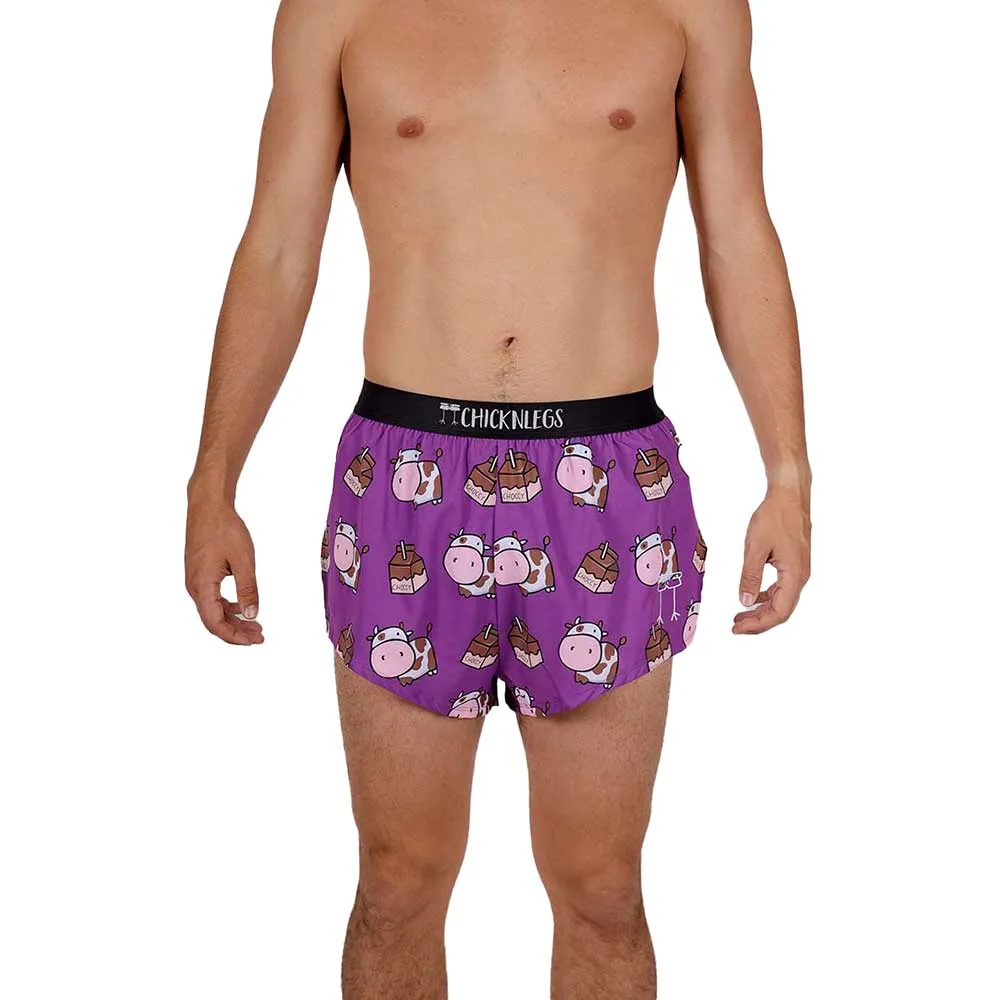 Men's Choccy Cows 2" Split Short - Choccy Cows