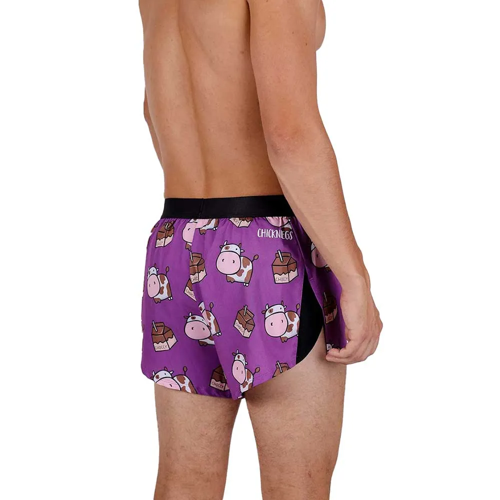 Men's Choccy Cows 2" Split Short - Choccy Cows