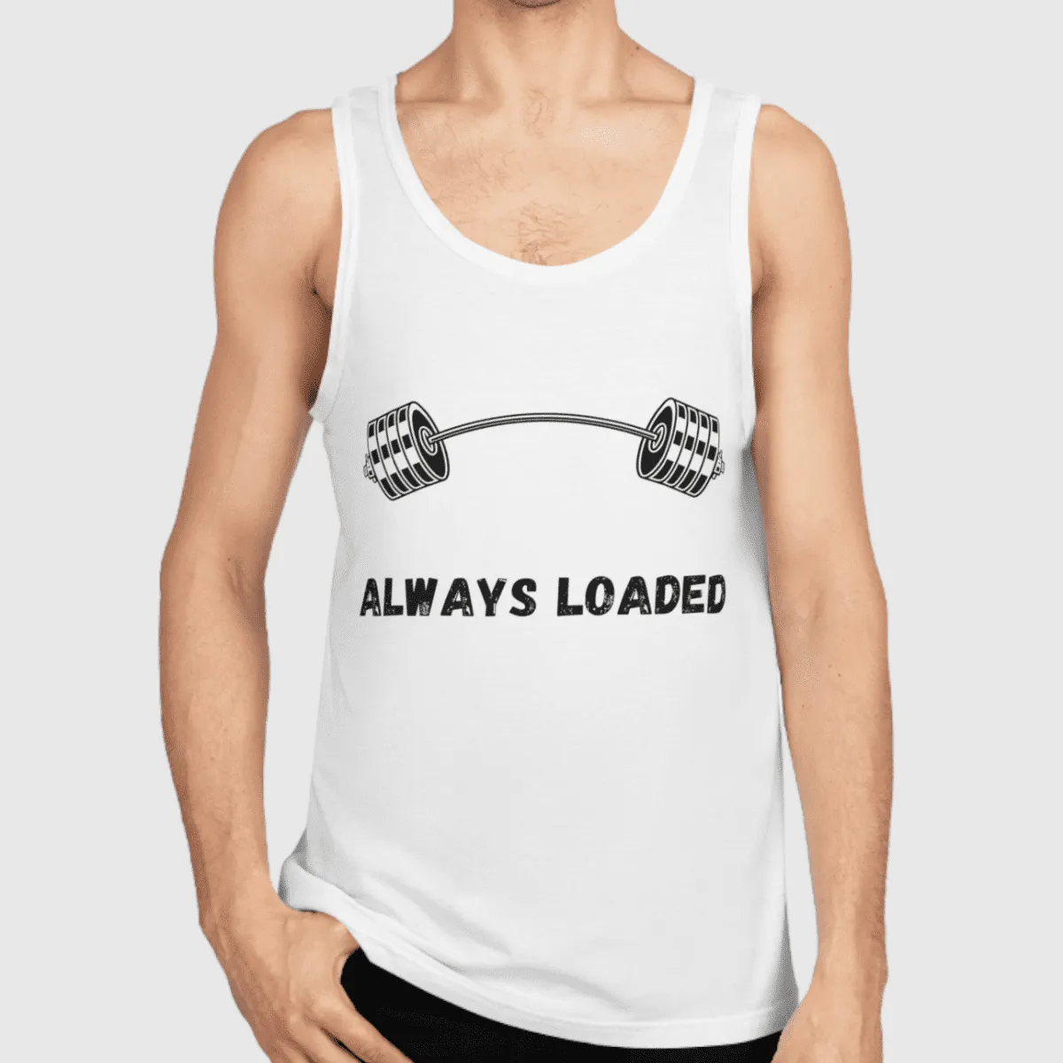 Men's Cotton Weight Training Tank Top