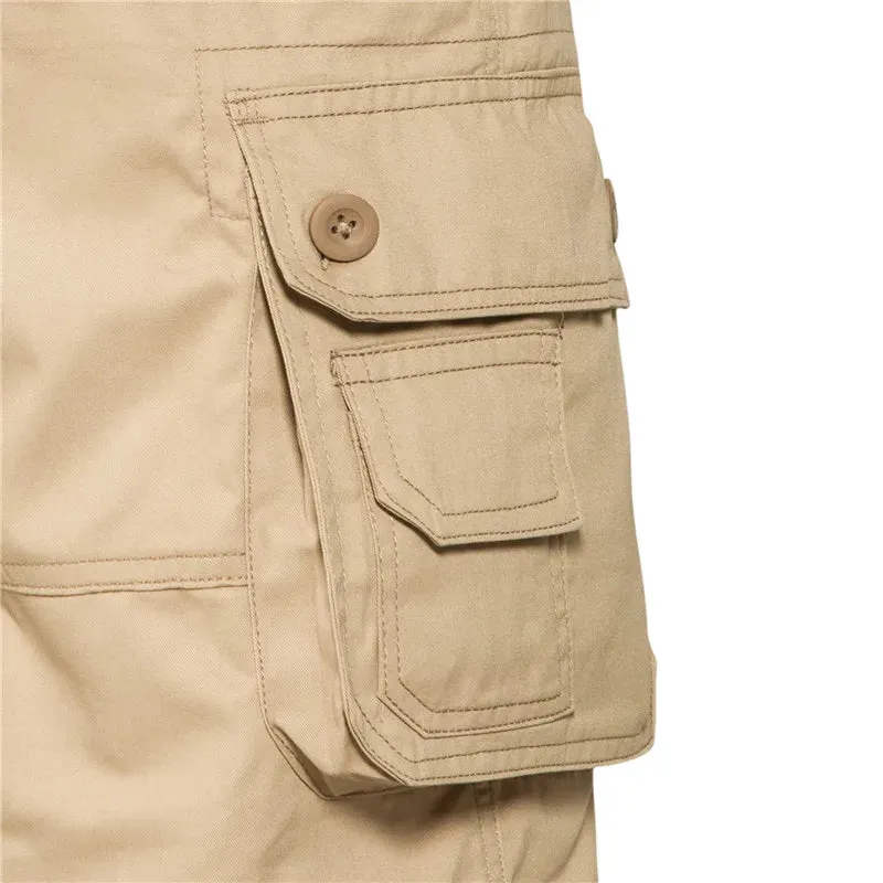 Men's Large Size Multi-Pocket Summer Shorts