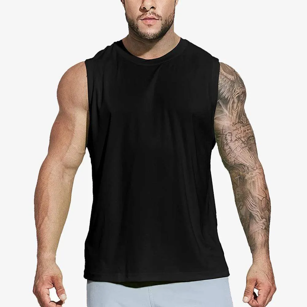 Men's Lightweight UPF 50  Sun Shirts Quick Dry Tank Tops