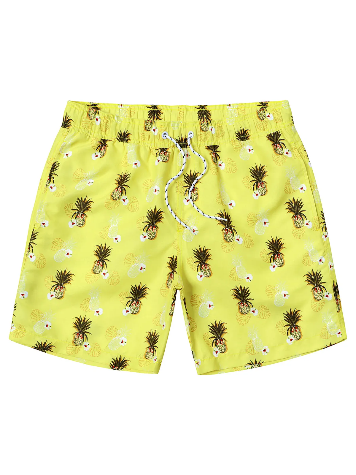 Men's Summer Beach Funny Print Quick Dry Swimming Trunks