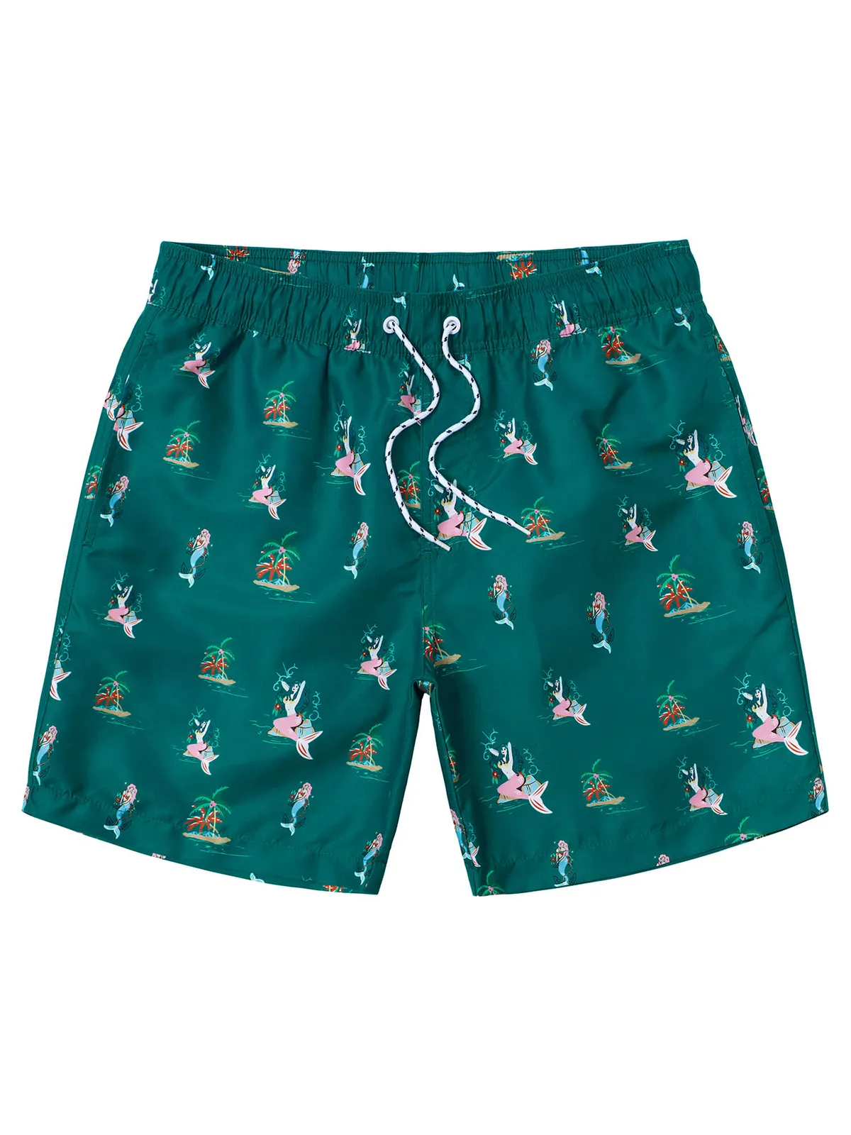 Men's Summer Beach Funny Print Quick Dry Swimming Trunks