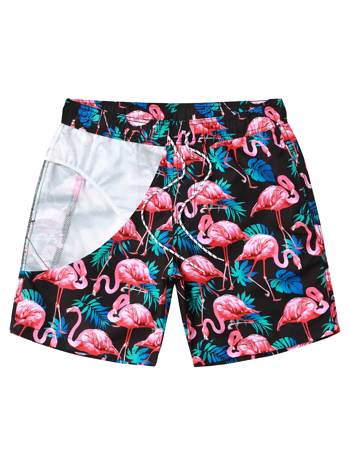 Men's Summer Beach Funny Print Quick Dry Swimming Trunks