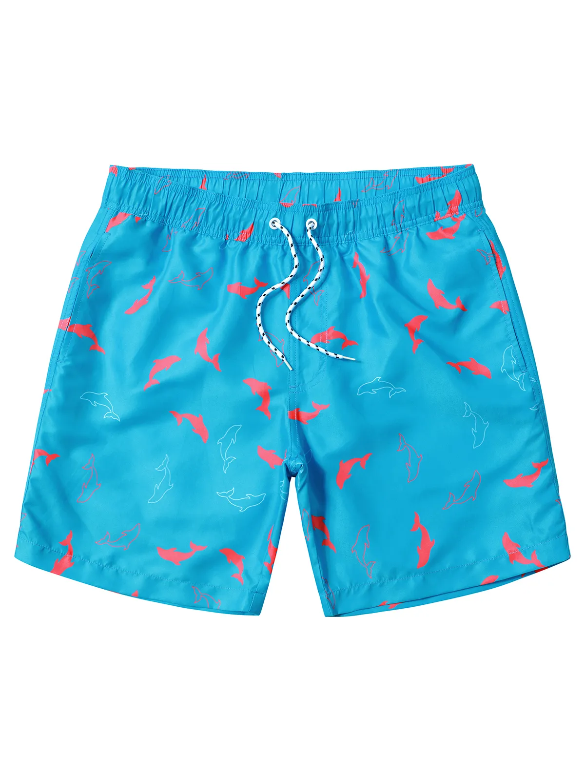 Men's Summer Beach Funny Print Quick Dry Swimming Trunks